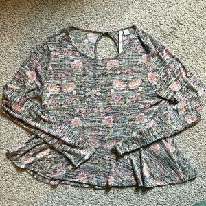 Floral LC Lauren Conrad long sleeve